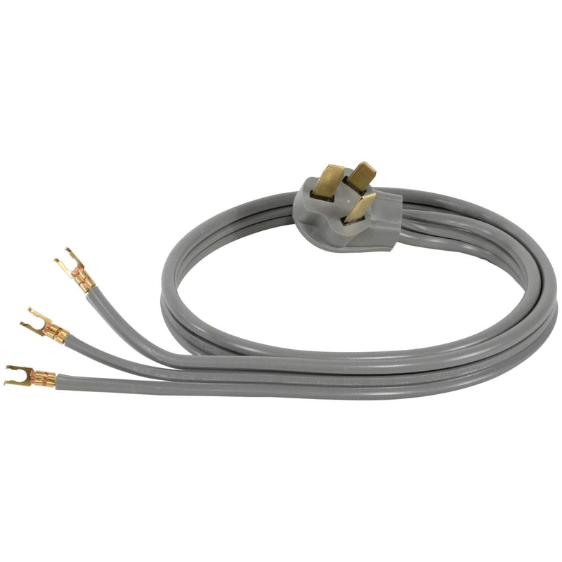 Certified Appliance Accessories 40-Amp Appliance Power Cord, 3 Prong Range Cord, 3 Wires with Open-End Connectors, 5 Feet, Copper Wire 5 Foot - NewNest Australia