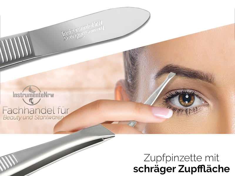 Solinger Slicker Tweezers Made Of Stainless Steel Made In Germany Hair Plucking Tweezers Eyebrow Tweezers For Face Care Beauty Tweezers For Hair Removal For Men And Women (Slanted) - NewNest Australia