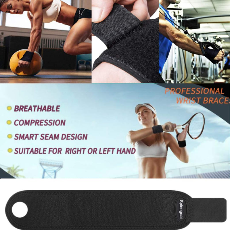 Spinegear Wrist Support Hand Brace with Thumb Stabilizer for Sports and Joint Pain Relief, Wrist Injuries & Sprains One Size Fits Left or Right Hand for Men and Women 1 - NewNest Australia