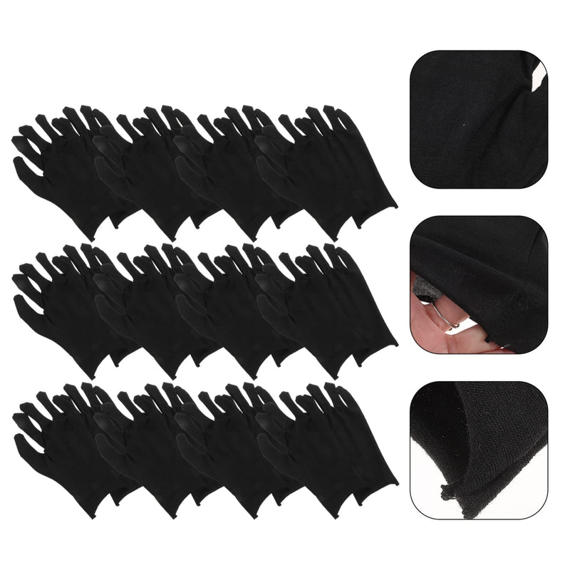 HEALLILY 12 Pairs Working Gloves Cotton Gloves Reusable Cleaning Gloves Adults Protective Gloves Labor Supply for Industrial Labor Gardening Black L - NewNest Australia