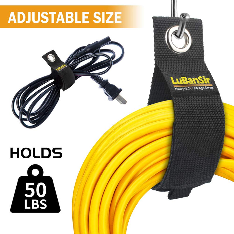 9 Pack Extension Cord Holder Organizer, Heavy Duty Storage Straps Fit with Garage Hooks and Pool Hose Hangers by LuBanSir - NewNest Australia