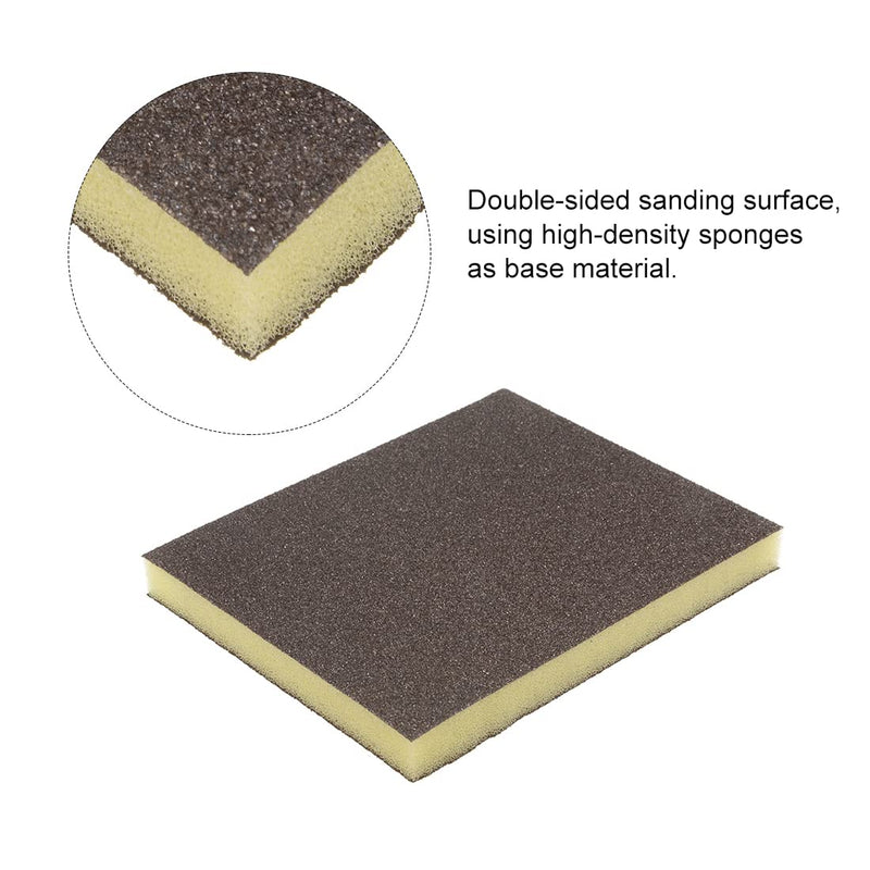 uxcell Sanding Sponge Sanding Blocks 80-Grits Coarse Grit Sand Block Pad for Kitchen Metal/Drywall/Wood 12pcs - NewNest Australia