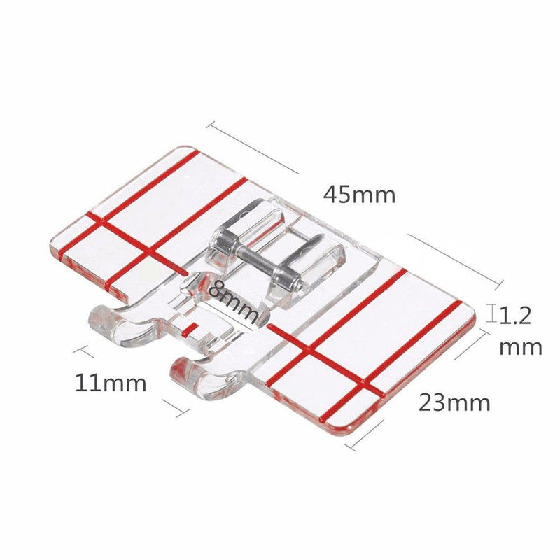 YEQIN Border Guide Sewing Machine Presser Foot - Fits All Low Shank Snap-On Singer, Brother, Babylock, Euro-Pro, Simplicity, White, Janome, Kenmore, Juki, New Home Style 1(border Guide Presser Foot) - NewNest Australia