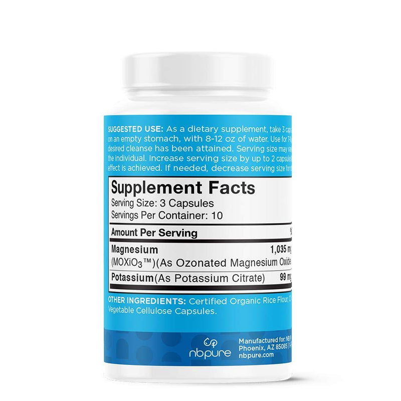 nbpure Mag O7 Oxygen Digestive System and Colon Cleanse and Detox Capsules, 30 Count. Perfect Travel Size. 30 Count (Pack of 1) - NewNest Australia