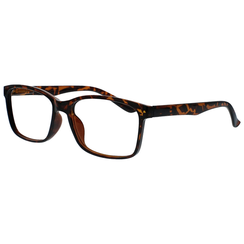 The Reading Glasses Company Black & Brown Tortoiseshell Readers Value 2 Pack Large Mens Spring Hinges RR83-12 +1.00 +1.00 Magnification (Pack of 2) Black / Brown Tortoiseshell - NewNest Australia