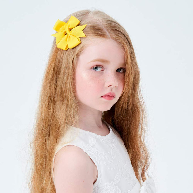 40PCS 3 Inch Hair Bows for Girls Grosgrain Ribbon Toddler Hair Accessories with Alligator Clip Bow for Toddler Girls Baby Kids Teens In Pairs 40pcs/20pairs - NewNest Australia
