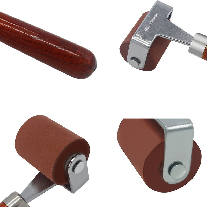 MyLifeUNIT Rubber Brayer, Brayer Ink Roller, Soft Rubber Brayer Roller with Wooden Handle - NewNest Australia