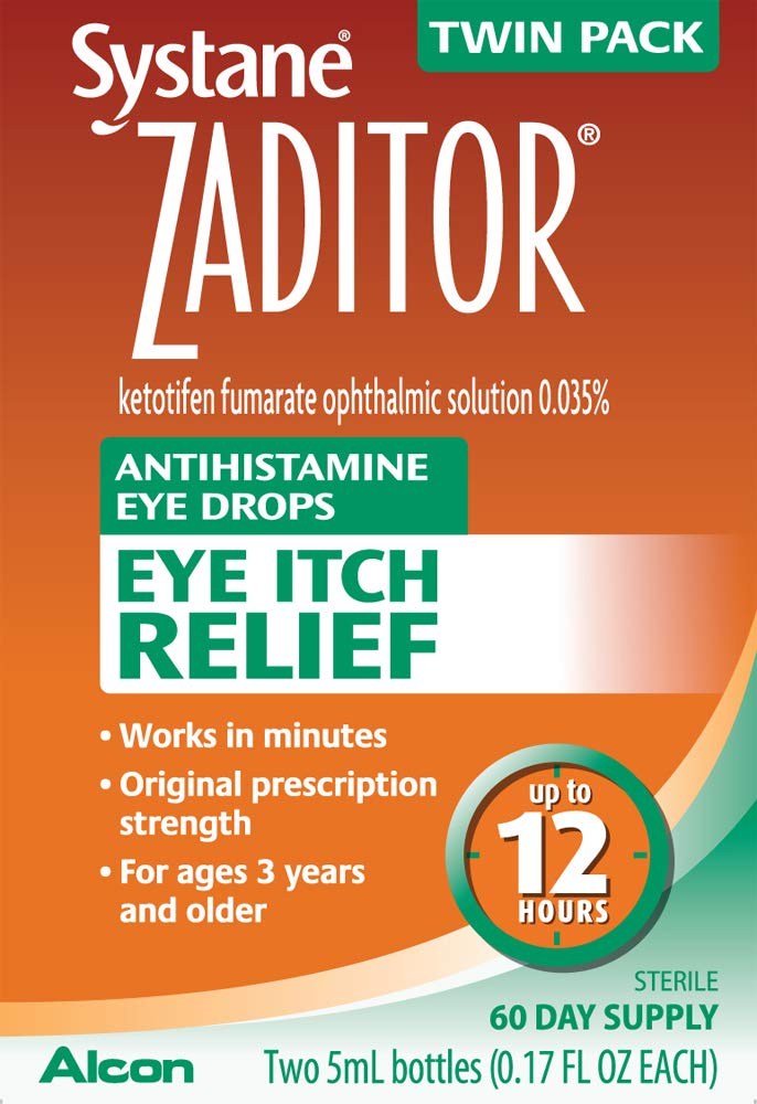 Zaditor Antihistamine Eye Drops, Twin Pack, 5-mL Each - NewNest Australia