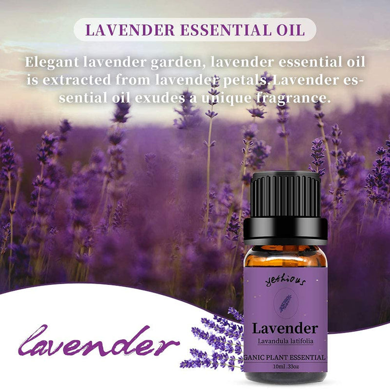 yethious Lavender Essential Oil Bundle with Sandalwood Essential Oil Pure Organic Plant Oils for Diffuser Aromatherapy Gift Oils - NewNest Australia
