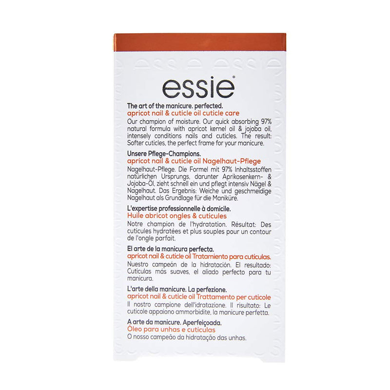 essie Nail Care Cuticle Apricot Oil, Nourishing, Softening, Moisturizing Treatment, Heal and Repair At Home Manicure Oil 13.5 ml - NewNest Australia