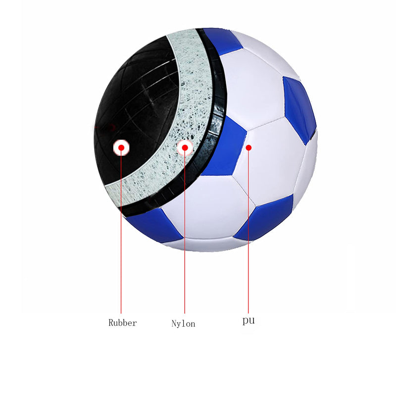 Soccer Ball Size 2 White Blue Suitable for Kids Toddler Boy Gift Training Practice 2-6 Years Old - NewNest Australia