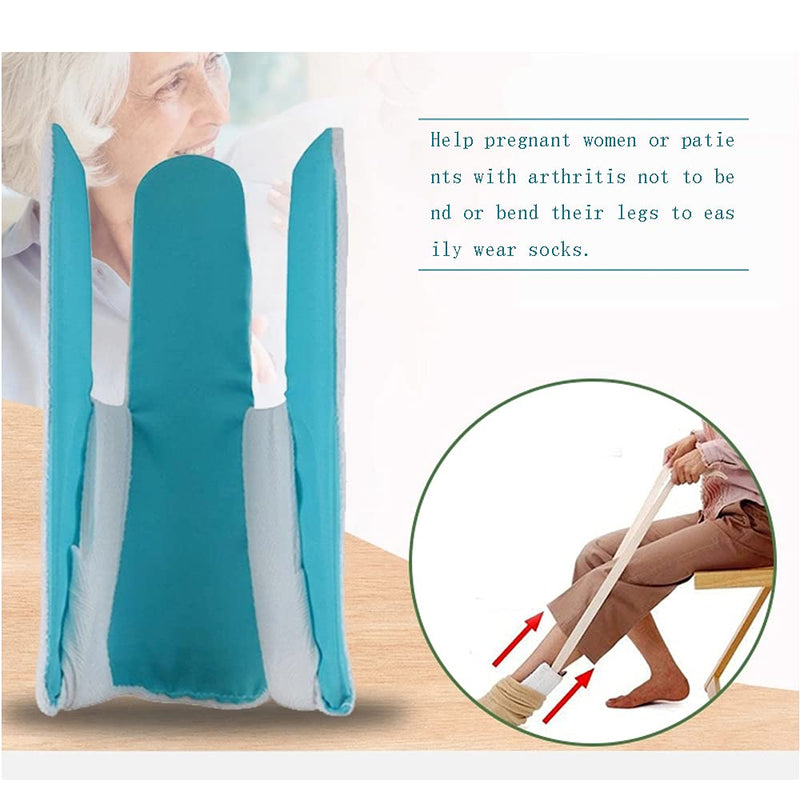 KkaFFe Sock Aid Tool for Elderly, Sock Aids for Putting and Off Socks, Sock Helper for Pregnant Women, Easy On and Off Stocking Slider, Handicapped Avoid Bending Sock Helper Aids Tool - NewNest Australia