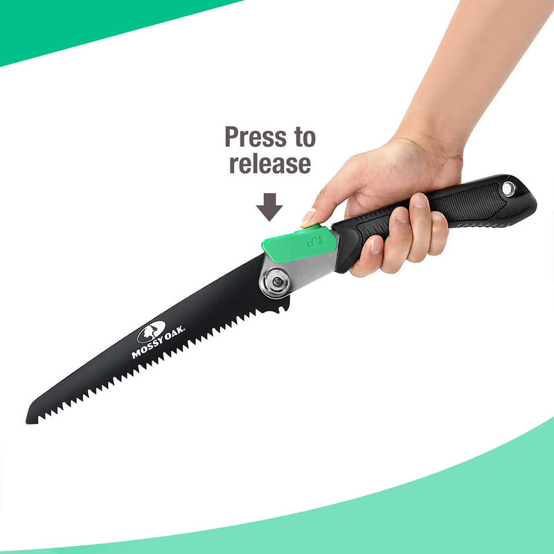 Mossy Oak 3 in 1 Folding Hand Saw with Solid TPR Soft Grip, Pouch Included - NewNest Australia