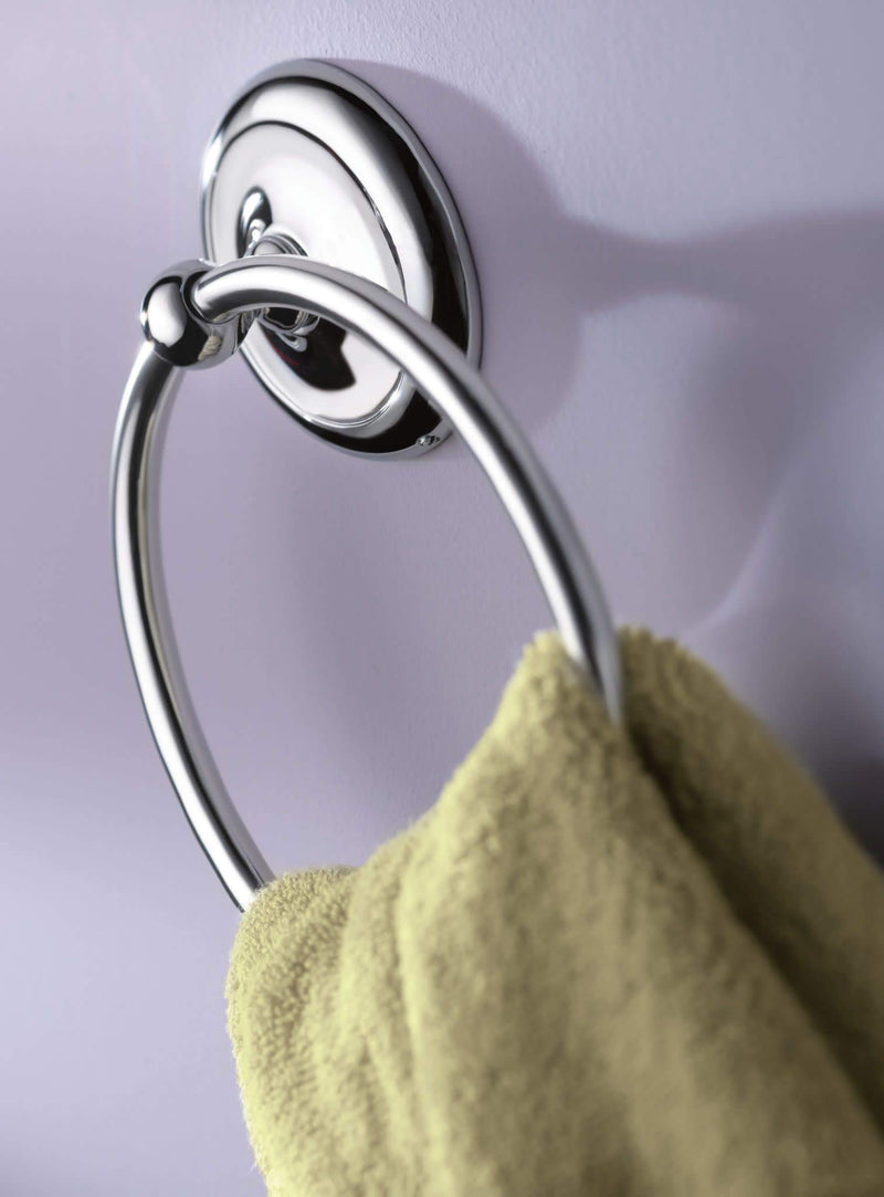 Moen 5386CH Yorkshire Bathroom Hand Towel Ring, Chrome - NewNest Australia