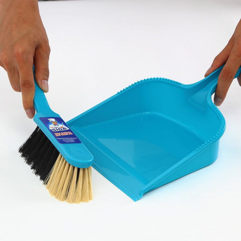 MR. SIGA Dustpan and Brush Set, Pack of 2 Set, Blue & Grey - NewNest Australia