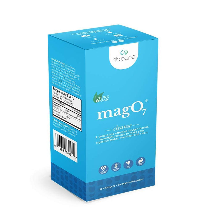 nbpure Mag O7 Oxygen Digestive System and Colon Cleanse and Detox Capsules, 30 Count. Perfect Travel Size. 30 Count (Pack of 1) - NewNest Australia