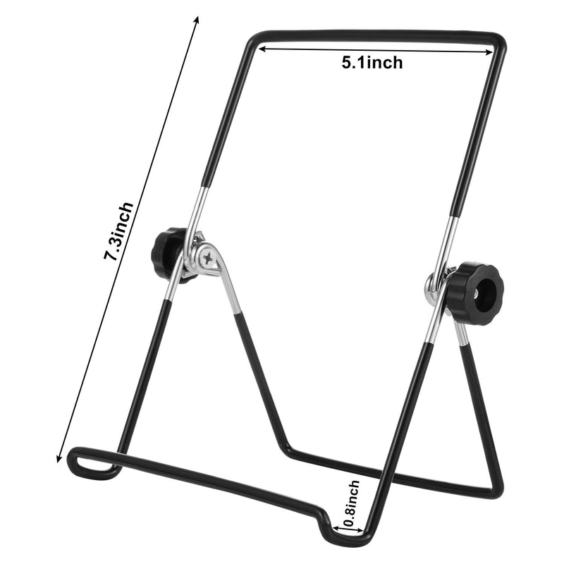 NewNest Australia - 3 Pack Easel Picture Frame Stand Adjustable Foldable Tablet Iron Display Holder Stand for Displaying Photos, Plates, Cookbooks (Black) Black 