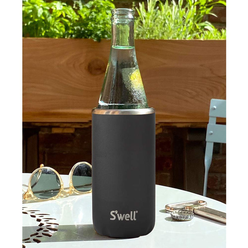 NewNest Australia - S'well Stainless Steel Chiller-Onyx-Fits 12oz Cans and Slim Bottles Triple-Layered Vacuum-Insulated Keeps Drinks Cool and Hot for Longer-Dishwasher-Safe BPA-Free for Travel 