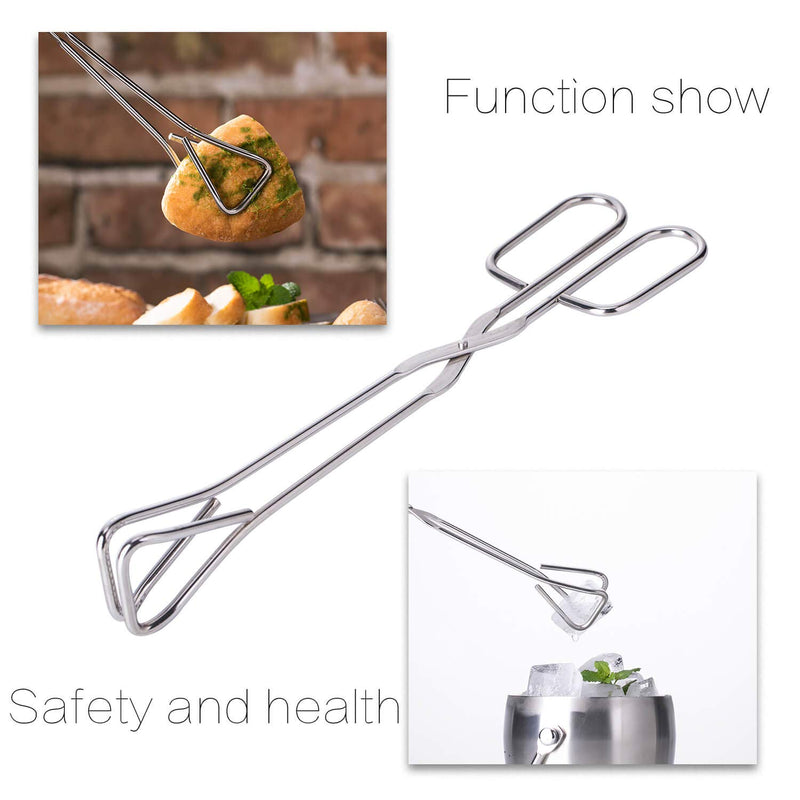 NewNest Australia - Jochebed Stainless-Steel Kitchen Food Tongs - Heavy Duty Food Barbecue Tongs for Cooking, Scissors, BBQ with Comfortable Handle, Buffet Pliers for Campling Grilling 9 Inch & 11 Inch 