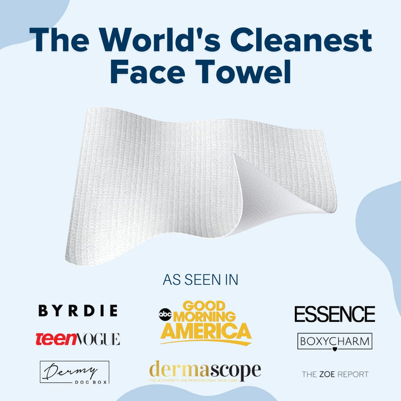 Clean Skin Club Clean Towels XL | World's 1ST Biodegradable Face Towel | Disposable Makeup Removing Wipes | Dermatology Tested & Approved | Cruelty Free | For Sensitive Skin (100 Count (Save 10%)) 100 Count (Save 10%) - NewNest Australia