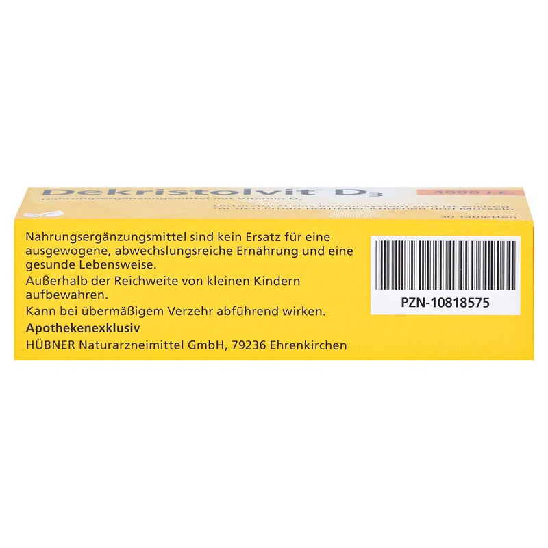 Dekristolvit D3 4000 IU - tablets, 30 pieces - NewNest Australia