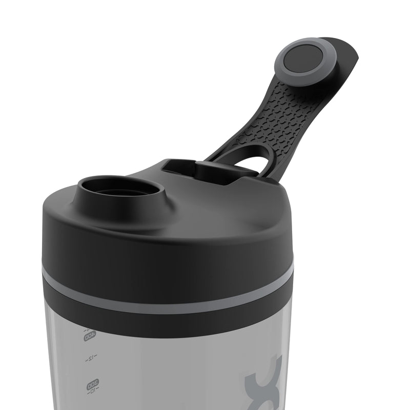 Promixx Original Shaker Bottle - Battery Operated for Smooth Protein Shakes, On the Go, Made of Plastic - BPA Free, 600 ml Cup (Black) Black - NewNest Australia
