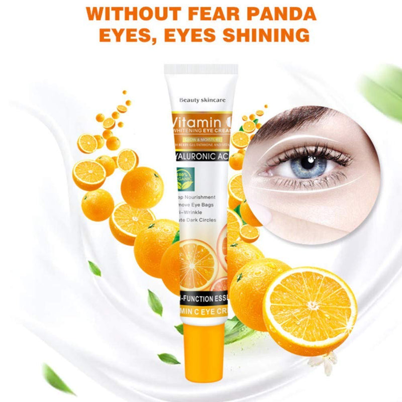 DISAAR BEAUTY Eye Whitening Cream Anti-Wrinkle Delute Dark Circles Hyaluronic Acid Vitamin С Anti Ageing 100% Organic 25 ml - NewNest Australia