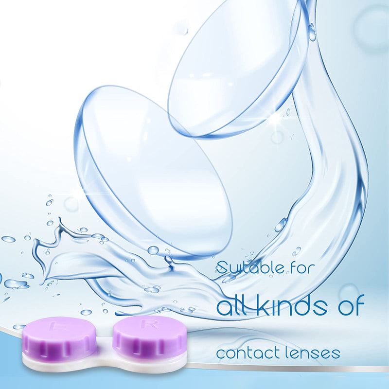 Aoutrow 16 Pack Contact Lens Case Box, Mini Contact Lens Case, Colorful Bulk Box Holder Container, Contact Lens Case Set - NewNest Australia
