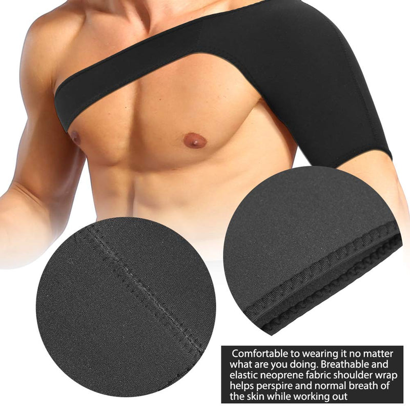 Shoulder Support Rotator Cuff Protector Strap For Shoulder Stability, Injury Prevention In Sports, Dislocated Joint, Sprain, Pain Fits Both Left Shoulders (L 46-49 Cm) - NewNest Australia