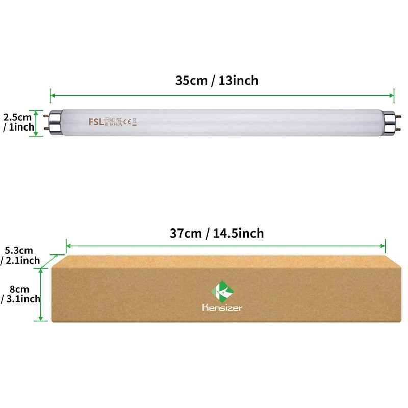 Kensizer 2-Pack 13'' Bug Zapper Light Tubes Replacement 10W Each for 20W Electronic Bug Zapper T8 Lamp Bulbs for Indoor Outdoor - NewNest Australia