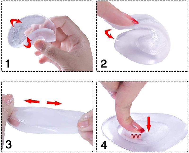 6PCS of Ball of Foot Cushion - Soft Gel Insole Metatarsal Pad with Water Drop Shape Design - Forefoot Callus Metatarsalgia Pain Prevention Shoe Insert - Foot Care by Pedimend - NewNest Australia