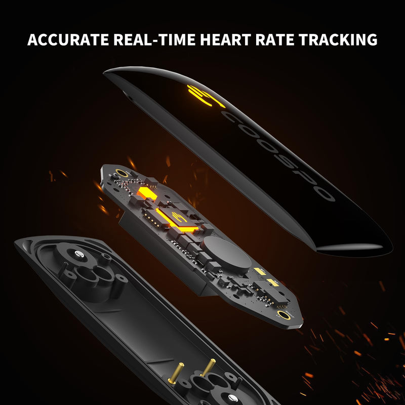 COOSPO H9Z Herat Rate Monitor Chest Strap,Bluetooth 5.0 ANT+ Heart Rate Monitor,Heart Rate Sensor with Rechargeable Battery,HRM Works with Strava/WahooFitness/Polar Beat Peloton/Zwift/DDP Yoga App - NewNest Australia