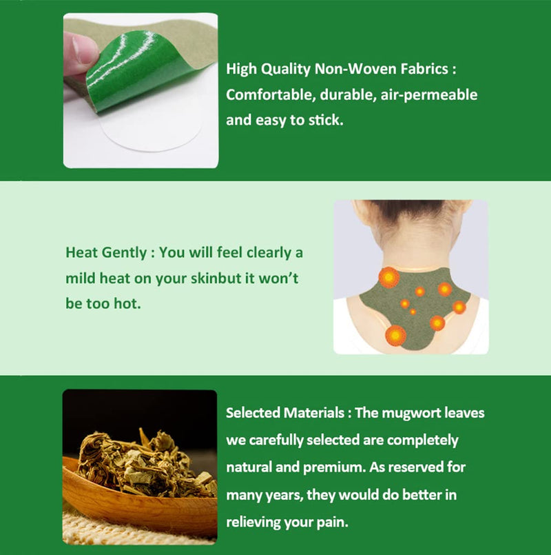 36pcs Pain Relief Patch, Wormwood Knee Patch, Heat Patch Neck, Lumbar Pain Relief Patch, Portable Moxibustion Patch for Pain Relief 3 - NewNest Australia