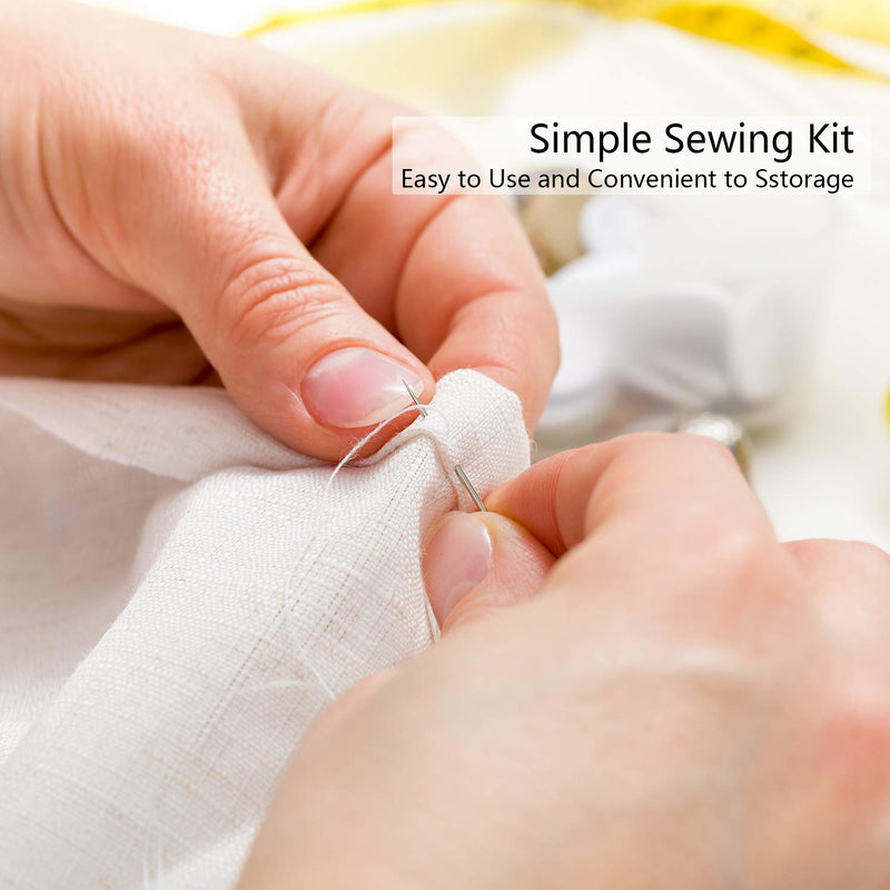 Tatuo 100 Sets Travel Sewing Kits Thread Repair Kit with Needles, Threads, Button, Pin for Hotel Amenities Necessities, 6 Different Colors - NewNest Australia
