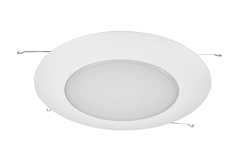 NICOR Lighting 17575 Recessed Trims, White Lexan Flat Albalite Shower Trim with Plastic Trim Ring and Albalite Lens - NewNest Australia