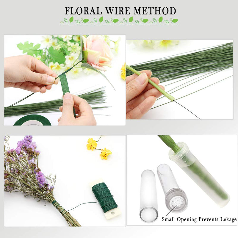 Floral Arrangement Kit,17 Pieces Flower Tools Include Floral Wire Cutter Scissor Floral Tape 22 Gauge Paddle Wire 26 Gauge Stem Wire Pearl Corsage Pin Bouquet Wrap Florist shears - NewNest Australia