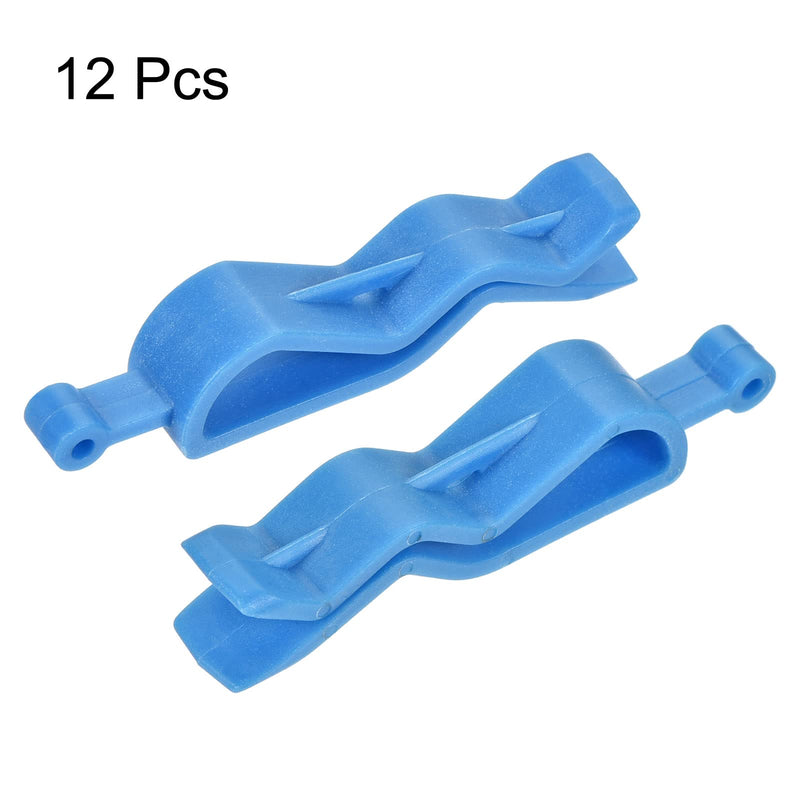 MECCANIXITY Garbage Bin Clip, Kitchen Trash Can Bag Clips Waste Basket Garbage Bin Clamp Bag Clip Blue, Pack of 12 - NewNest Australia