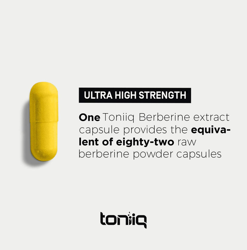 Ultra High Strength Berberine HCl from The Himalayas - 97% Highly Purified and Bioavailable - Wild Harvested - 82:1 Concentrated Formula Berberine 500mg - 90 Veggie Capsules - NewNest Australia