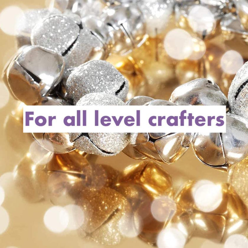 MAHITOI 18-PC Silver Jingle Bells 0.375" 9.5mm Holiday Season, Home Décor & Craft Projects, Decor Wreaths or Pet Collar & Hear The Jingling Chimes, Napkin Rings, Jewelry, Gift Wrap Bells for Crafts. - NewNest Australia