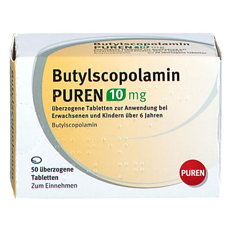 BUTYLSCOPOLAMIN PUREN 10 mg coated tab. 50 pcs - NewNest Australia