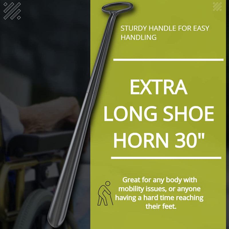 Shoe Horn 30” Long - Plastic Shoe Horn Long Handle For Seniors, Shoe Horns For Boots, or Extra Long Shoe Horn for Kids 1 Pack - NewNest Australia