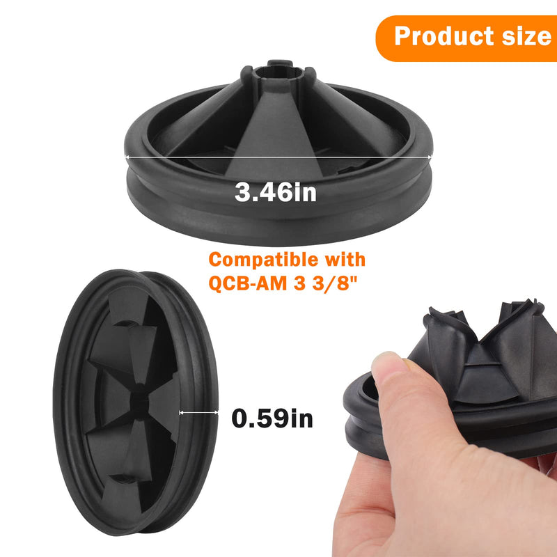 2 Pcs Garbage Disposal Splash Guards Compatible with Insinkerator Evolution Series QCB-AM 3 3/8", Sink Baffle Rubber Drain Insert Replacement Parts, Removable Garbage Disposal Stopper Accessories - NewNest Australia