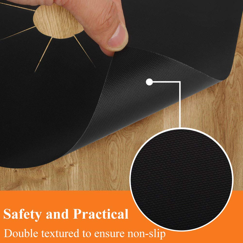 10 Pack Stove Burner Covers Double Thickness Reusable Non-Stick Heat-Resistant Gas Range Protectors for Kitchen and Easy to Clean（Black） 10 PACK - NewNest Australia