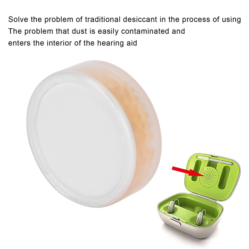 Drying Tablets/Capsules for Hearing aids and earmolds, Orange Silica, Hearing Aid Desiccant Drying Cake Cochlear Implant Accessories Dryer Bricks - Protection Against Moisture Damage for Hearing - NewNest Australia