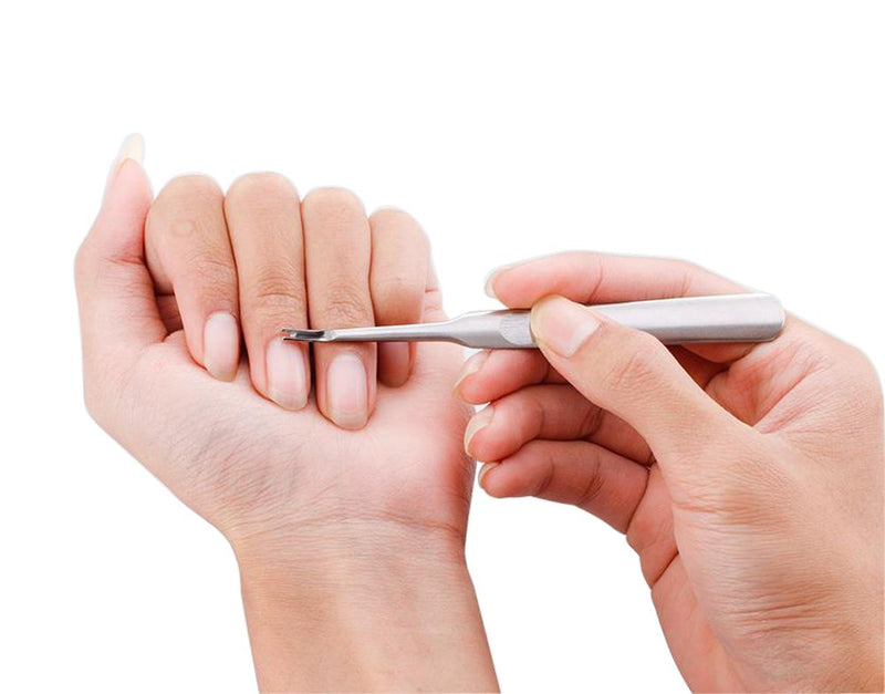 Professional Stainless Steel Cuticle Pusher Trimmer Hangnails Nails Cleaner Scissors Remover Nipper Clipper/Nail Art Manicure Tool for Adult - NewNest Australia
