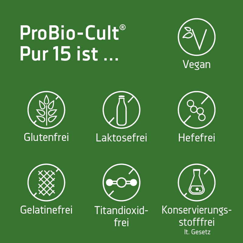 SYXYL ProBio-Cult Pur 15 / organic synbiotic with 15 lactic acid bacteria & inulin in organic quality, 60 capsules - NewNest Australia