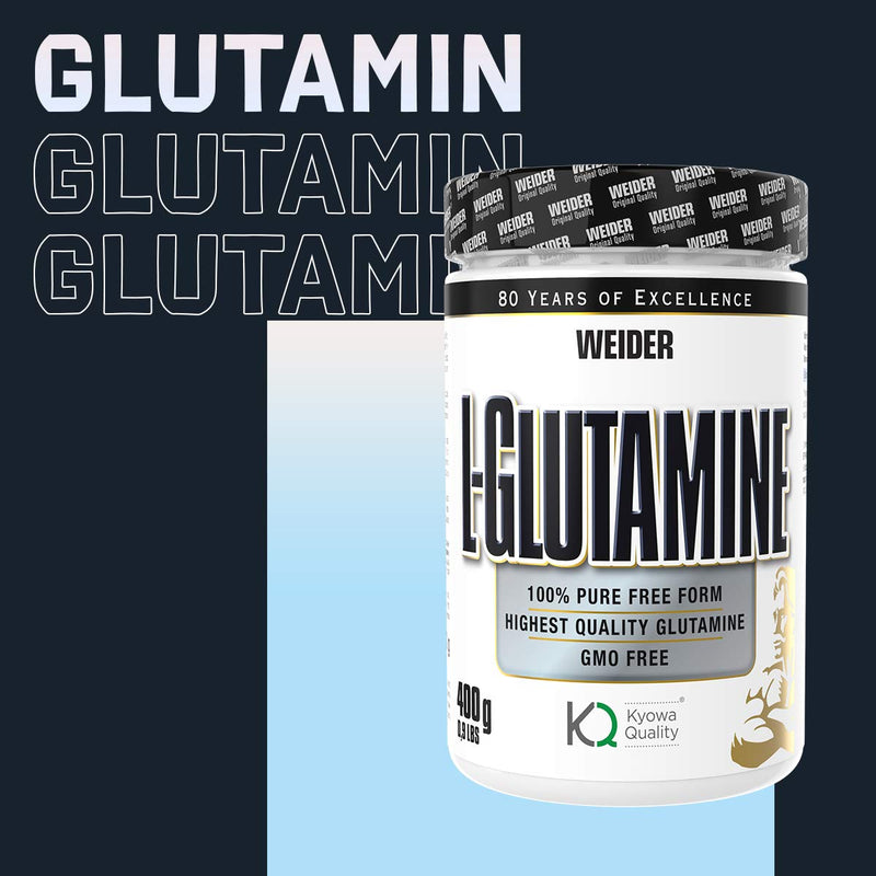 Weider L-Glutamine 100% Pure Amino Acid Powder, High Dosage, Neutral In Taste And Without Additives, 400 G Glutamine Powder For 80 Servings, For Bodybuilding, Muscle Building And Fitness - NewNest Australia