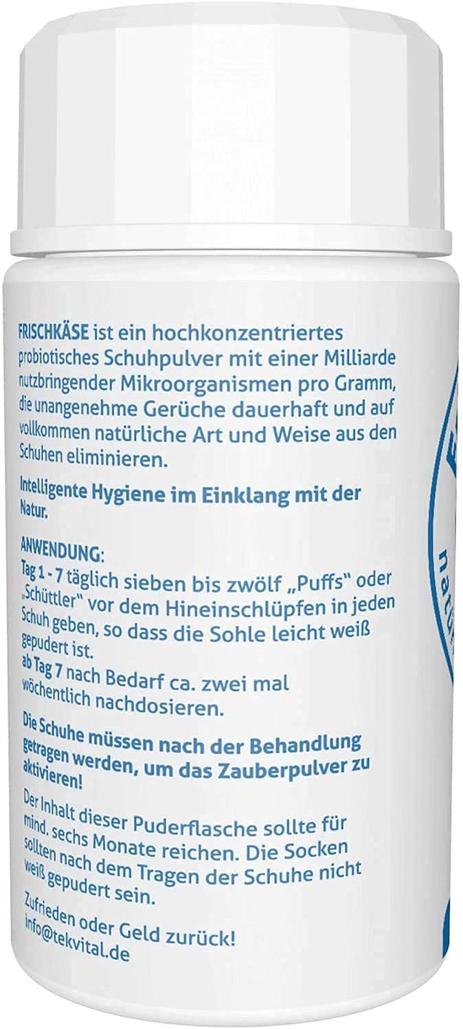 Frischkase Shoe Deodorant The Microbiological Shoe Powder Against Foot Odor Better Than a Spray Freshness for Work Shoes Safety Shoes Sports Shoes More 6 Months Neutral Shoe Climate - NewNest Australia