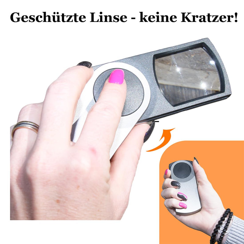 Easy Magnifier Small 3X Reading Magnifier With Led Light, Magnifying Glass For Children, Illuminated Magnifying Glass For Reading, Small Texts, Gift As Reading Aid For Seniors, Magnifying Glass - NewNest Australia
