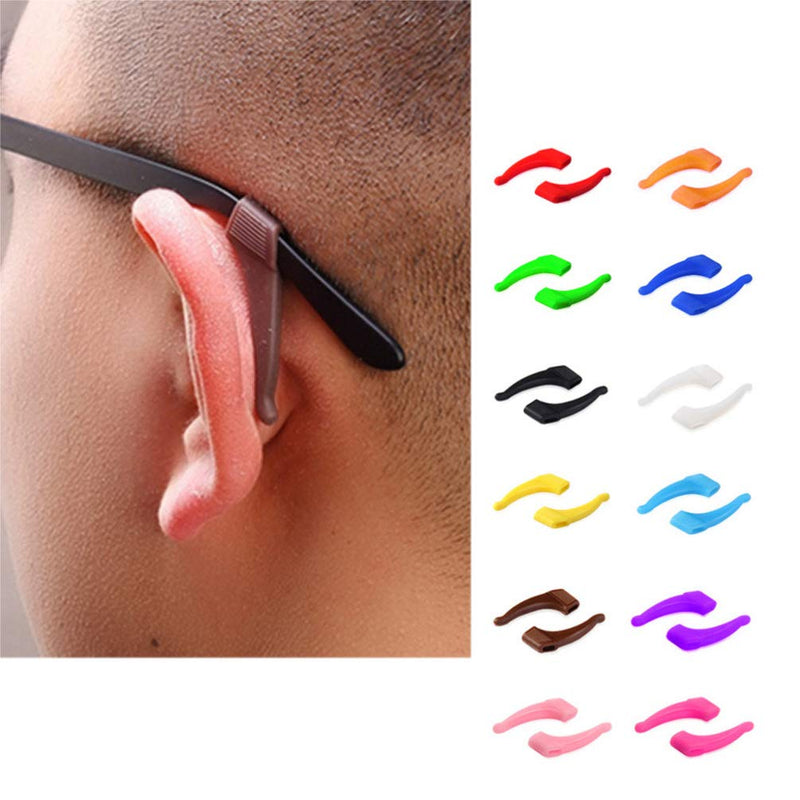 Artibetter 24 pairs of silicone glasses holder non-slip glasses ear grip silicone ear hook glasses temple tips m - NewNest Australia
